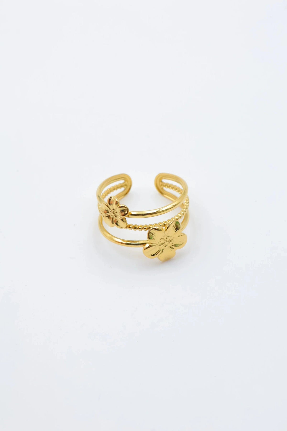 ✨ Bague Lily – Duo Fleurie de Raffinement 🌺