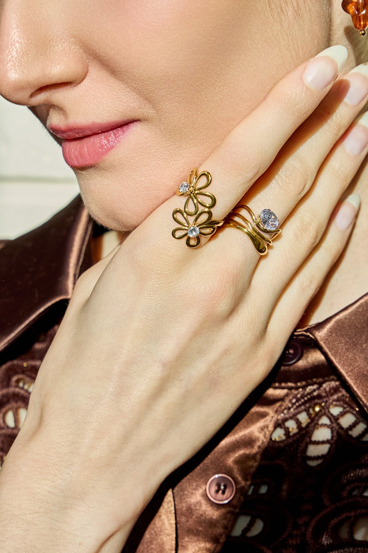 🌸 Bague Rosalie – L'élégance florale à votre doigt