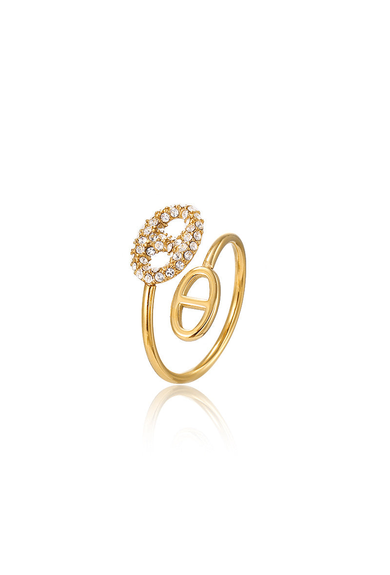 ✨ Bague Lydia Or – Raffinement contemporain ✨