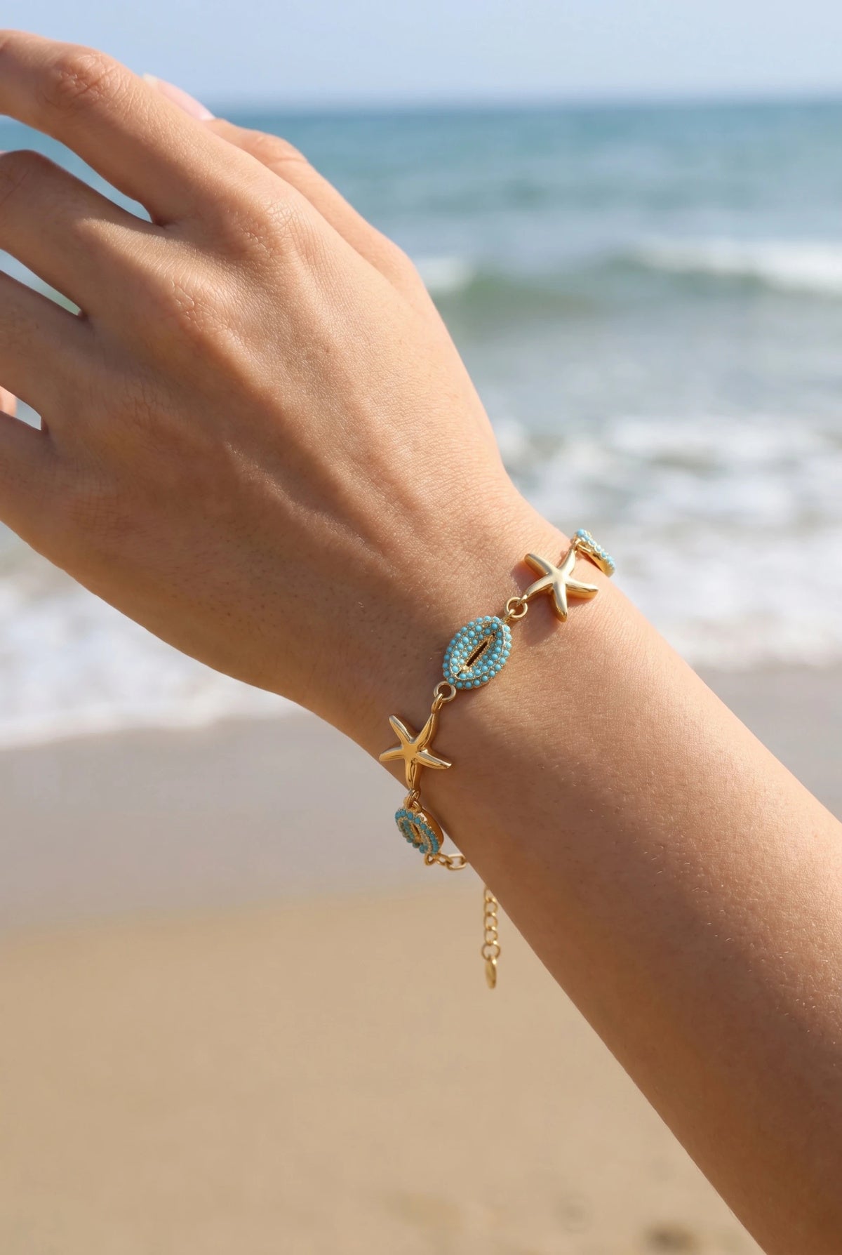 ✨ Bracelet Layana – Esprit Marin & Bleu Lagon 🌊🪸
