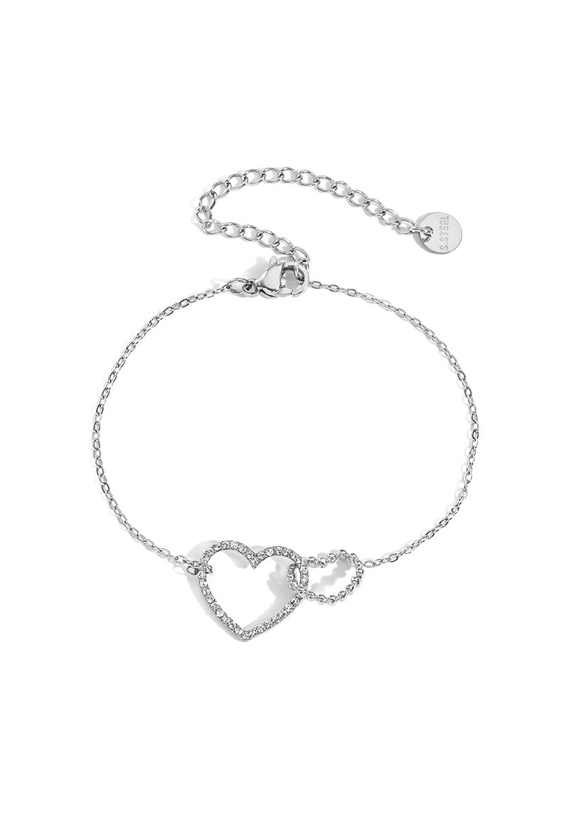 💎 Bracelet love argenté – Délicatesse & éclat 💎