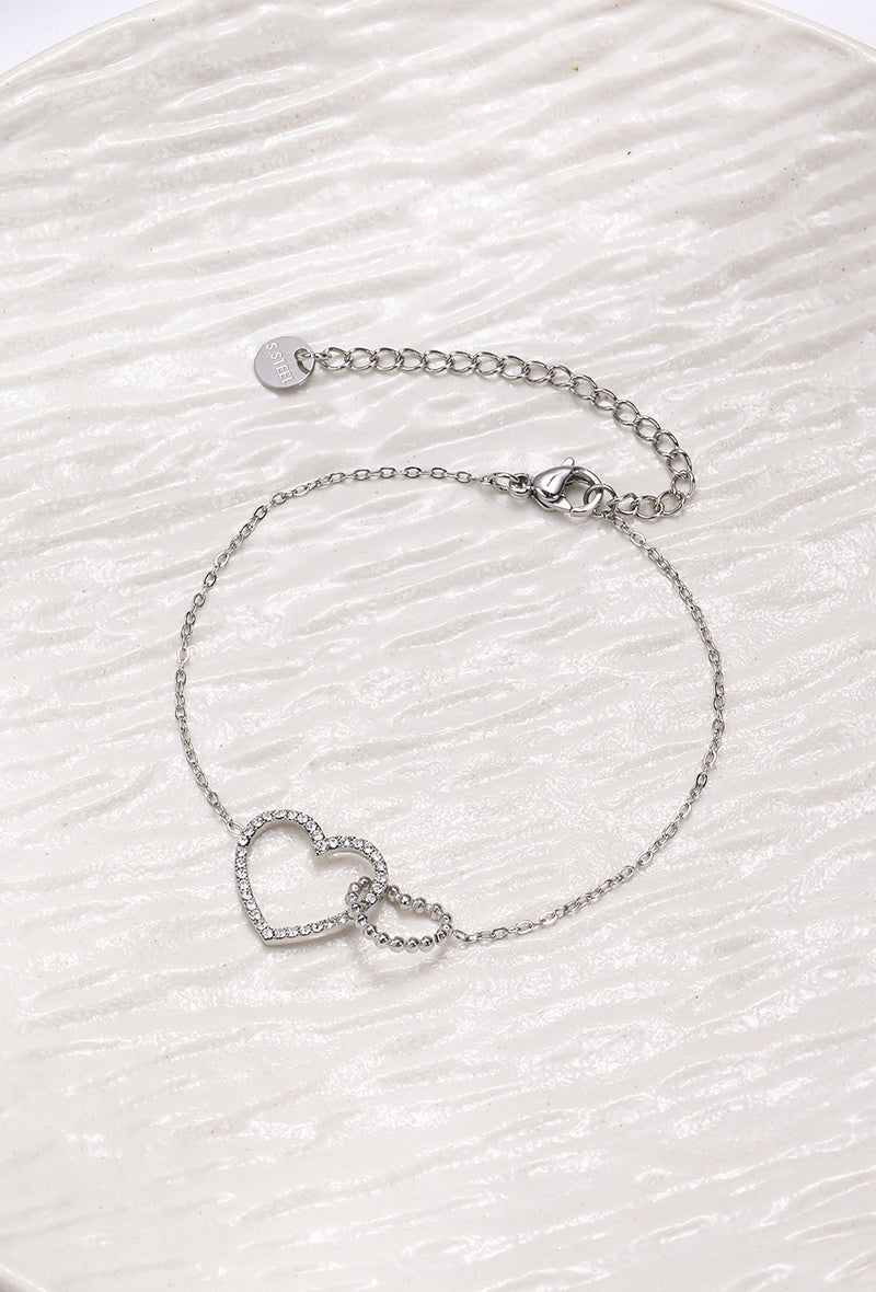 💎 Bracelet love argenté – Délicatesse & éclat 💎