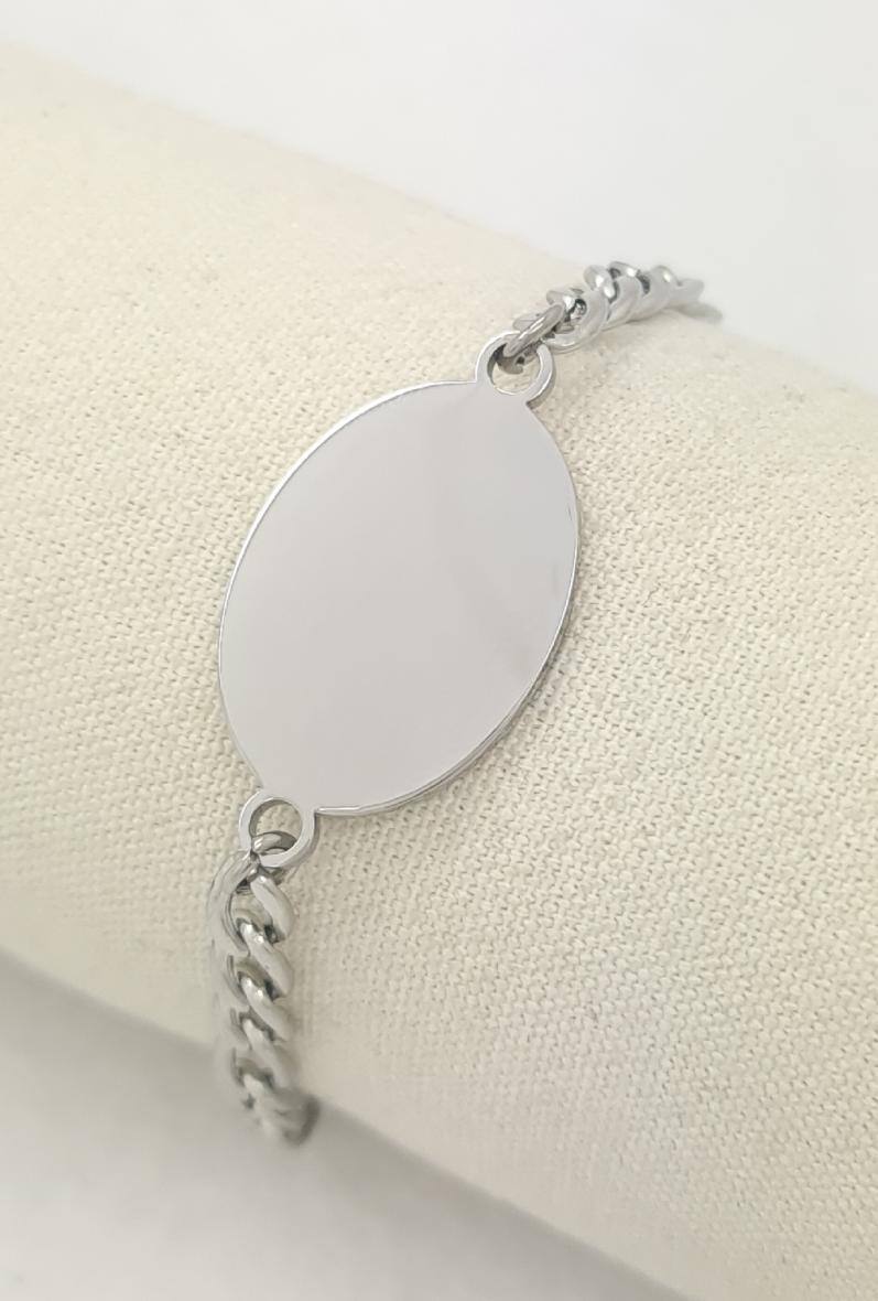 ✨ Gourmette "Auréa" Personnalisable ✨ (19 cm)