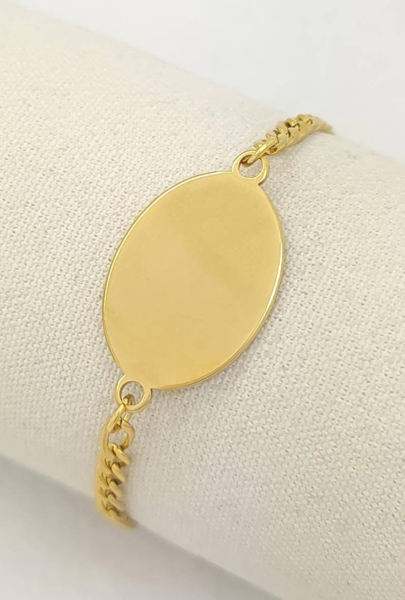 ✨ Gourmette "Auréa" Personnalisable ✨ (19 cm)