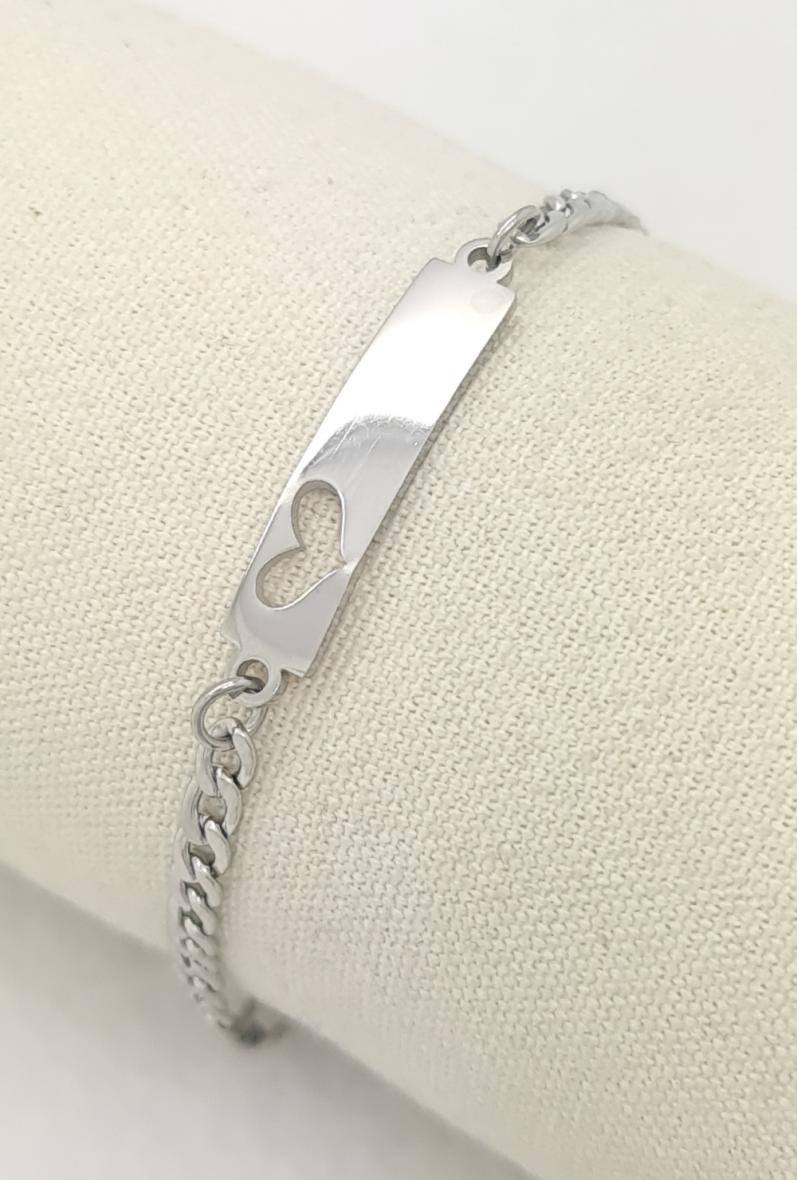 ✨ Gourmette gravable Love  – Enfant & Adulte ✨ (15 + 5 cm)