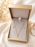 ✨ Parure love dorée – Élégance lumineuse ✨